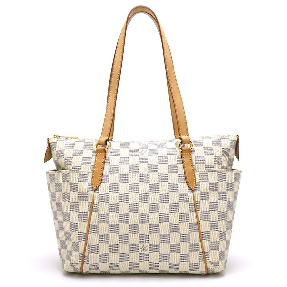 Louis Vuitton Damier Azur Totally PM Tote Bag White